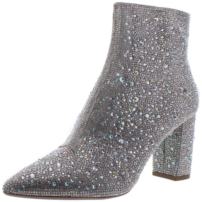 Betsey Johnson Women's Cady Ankle Boot, Rhinestone, 9 - Image 1